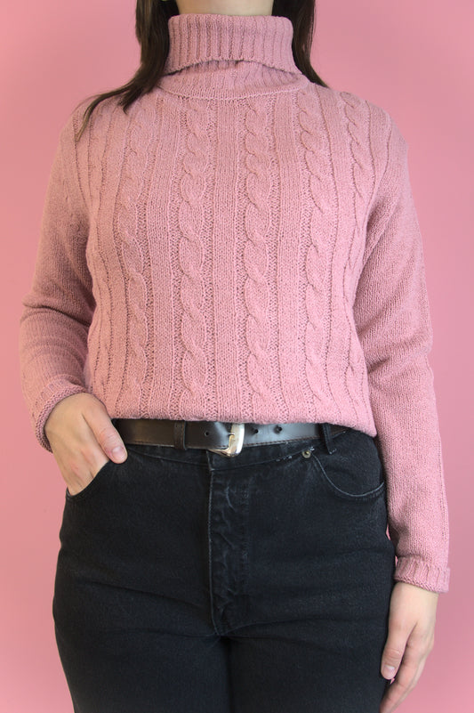 Tricot vieux rose