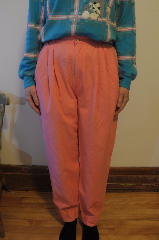 Pantalon léger corail