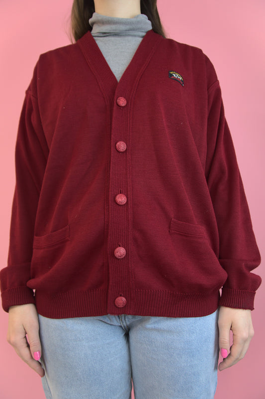 Cardigan rouge Yachting