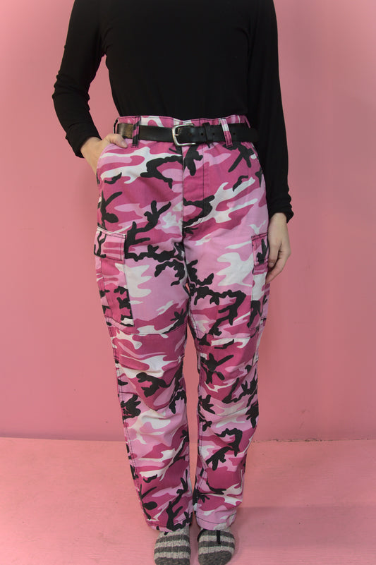 Pantalon camo rose