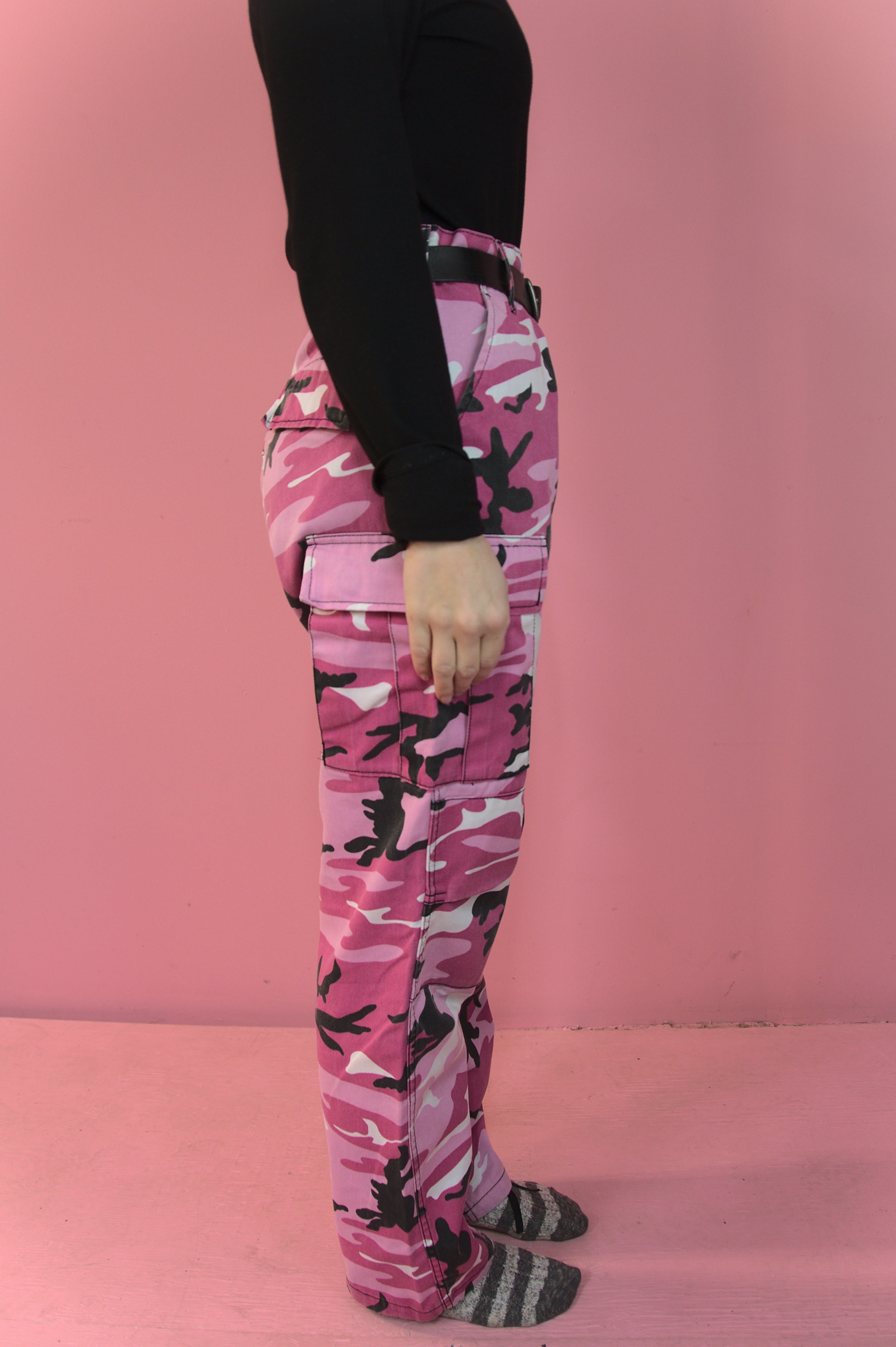 Pantalon militaire rose sale