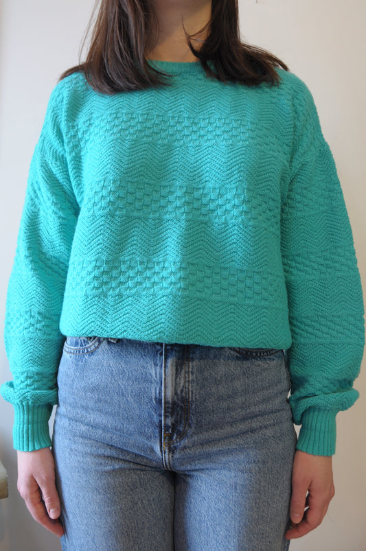 Tricot turquoise Fox